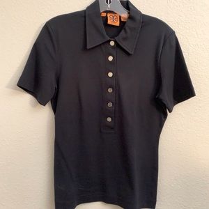 Tory Burch Black Polo Shirt